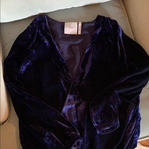L’academie Los Angeles XS blue blouse